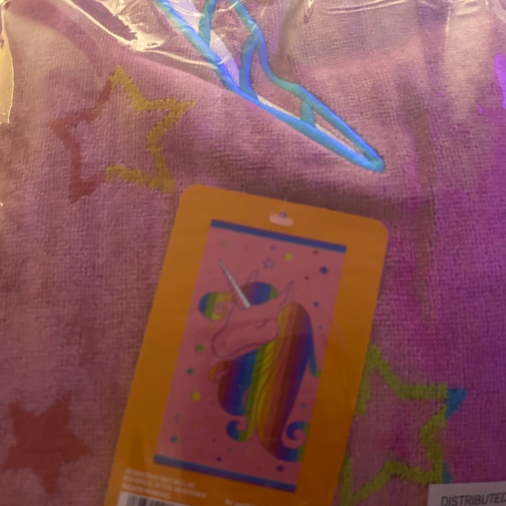 Unicorn pink towel